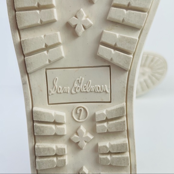 Sam Edelman Raina Black Faux Leather Lace Up Perforated Shoes Women’s Size 7M - Picture 11 of 12